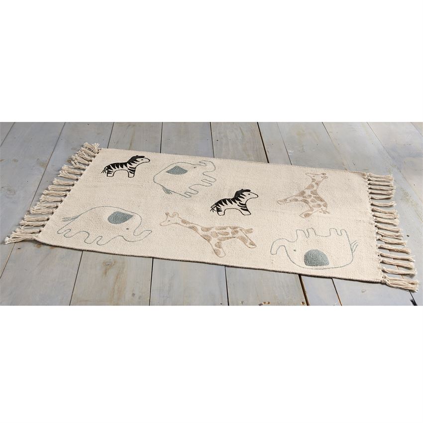 Mudpie Safari Cotton Throw Rug