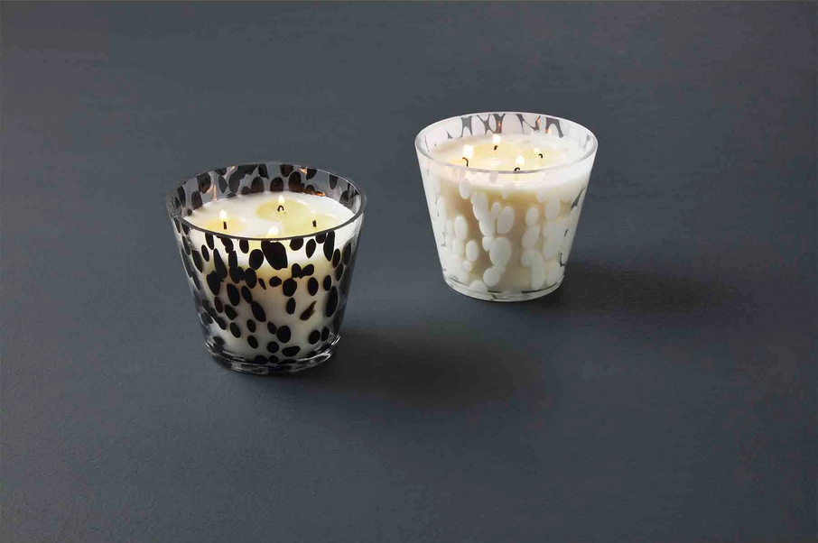 Mudpie White or Black Dot Candle
