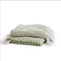 Two's Company Countryside Asst. Green Cotton Throws