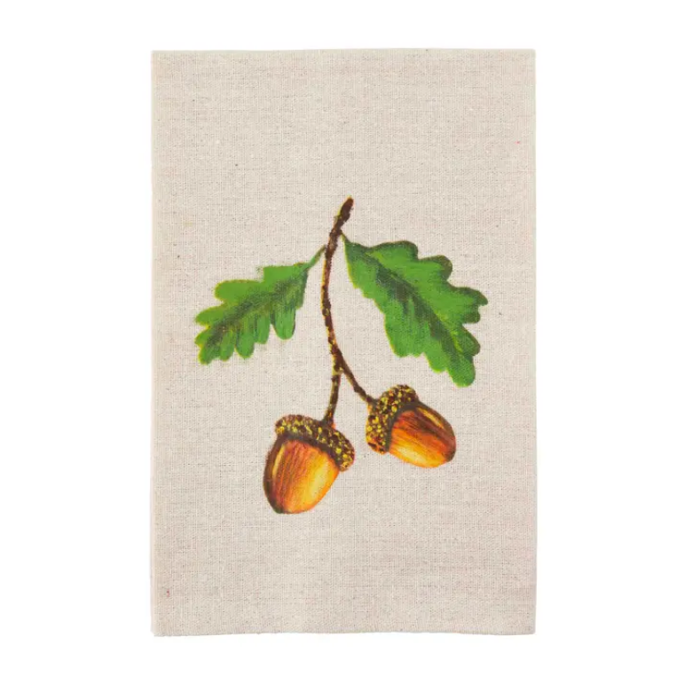 Mudpie Hand Painted Faux Linen Hand Towel