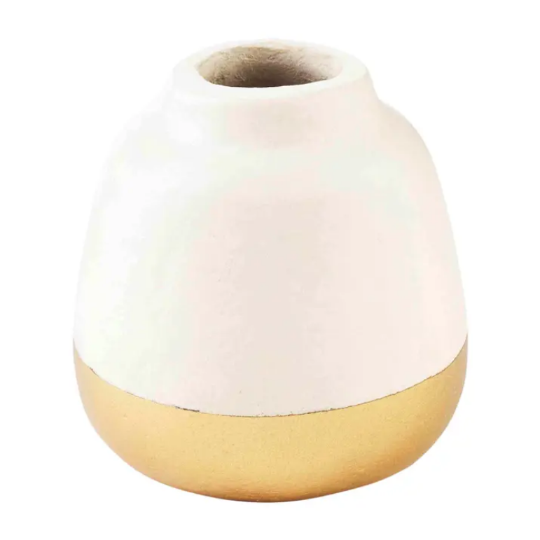 Mudpie Paper Mache Gold Bud Vases