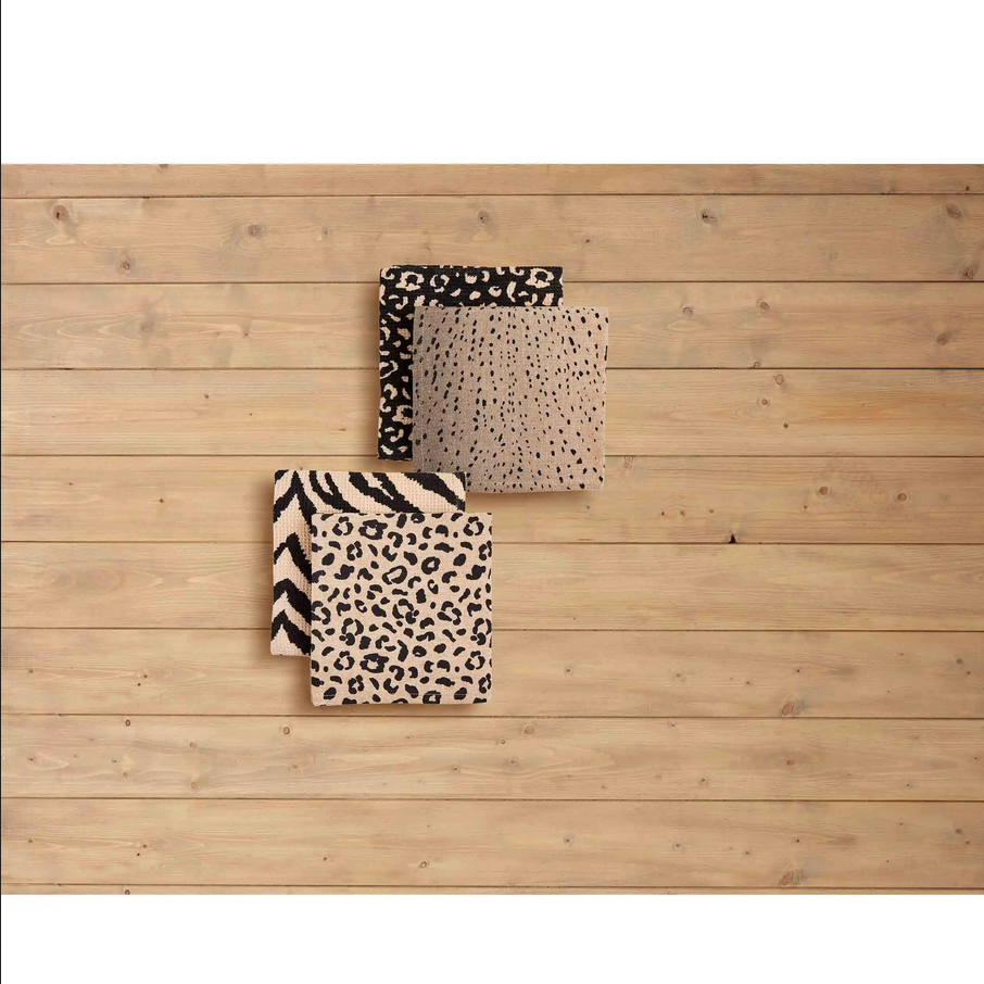 Mudpie Animal Print Kitchen Towel Set