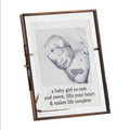 Mudpie Baby Girl or Boy Glass Picture Wire Frame