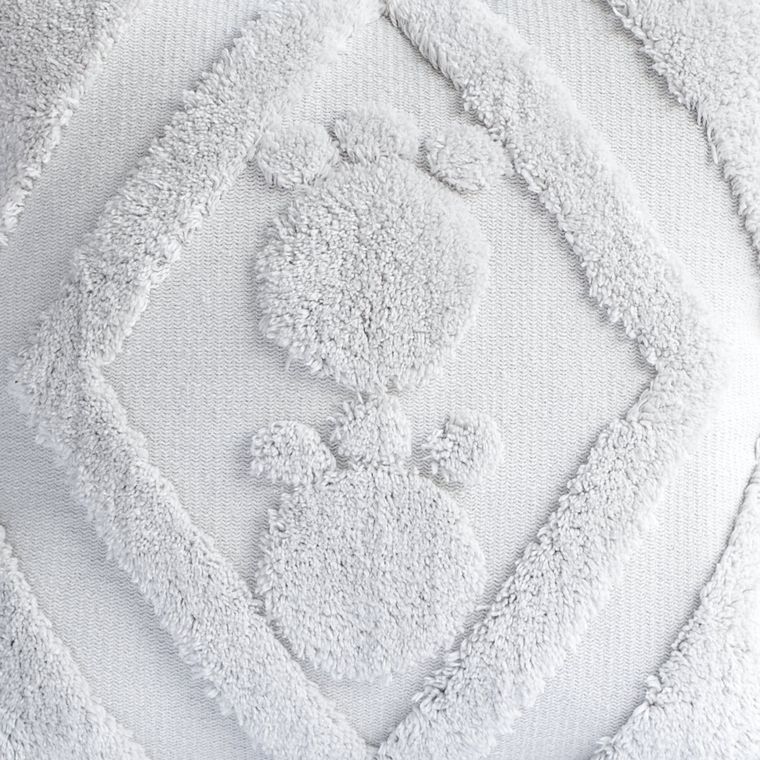Paw Prints On My Heart Tufted Pillow Cover