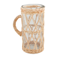 mudpie woven glass pitcher